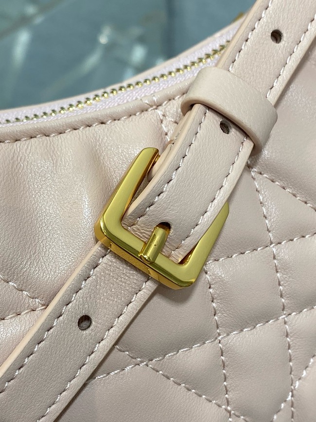 Small DiorTravel Nomad Pouch Cannage Lambskin 5267 pink