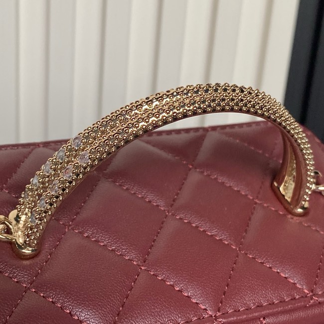 Chanel Long Vanity with chain AP4842 red