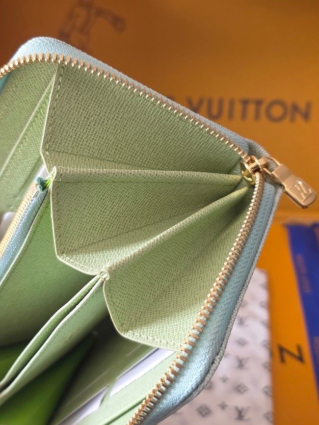 Louis Vuitton Zippy Wallet M27685 Green Asnieres