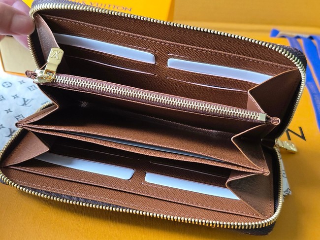 Louis Vuitton Zippy Wallet M27685 dark brown