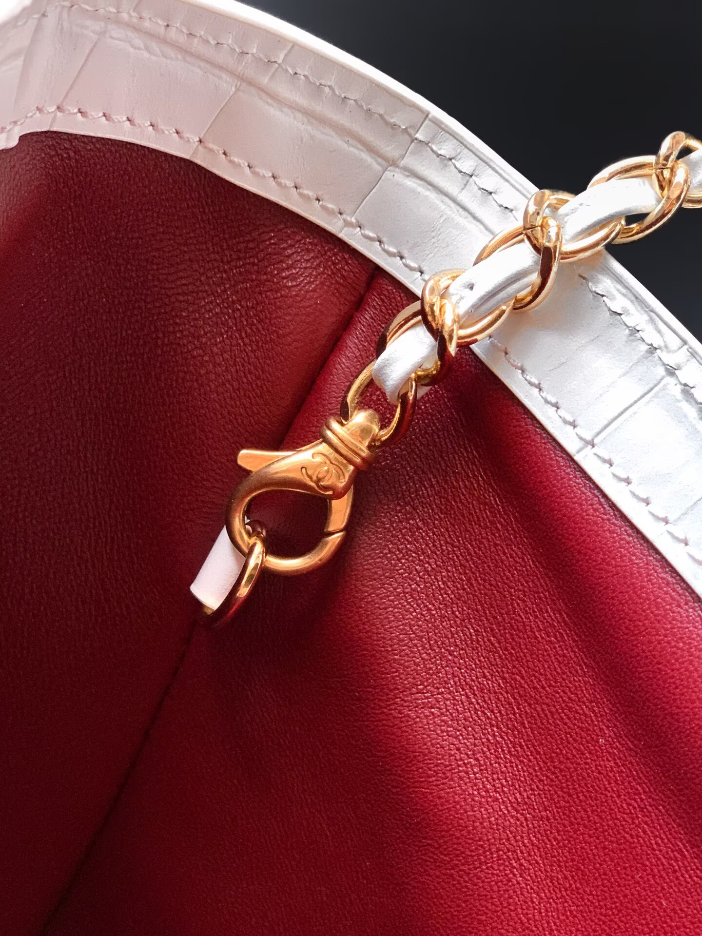 Chanel 2026SS Original Crocodile Leather A31021 White