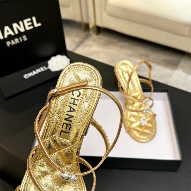 Chanel Sandals Laminated Lambskin 95mm G46964-5