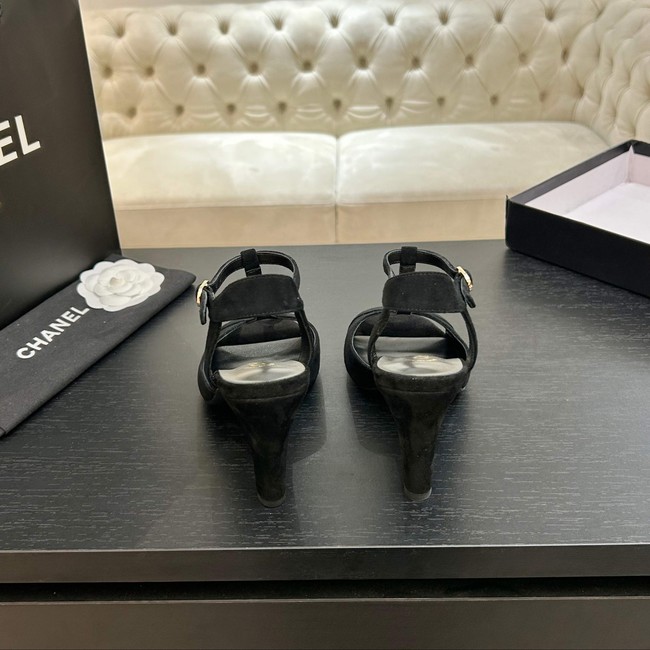 Chanel Sandals Suede Kidskin G47030-1
