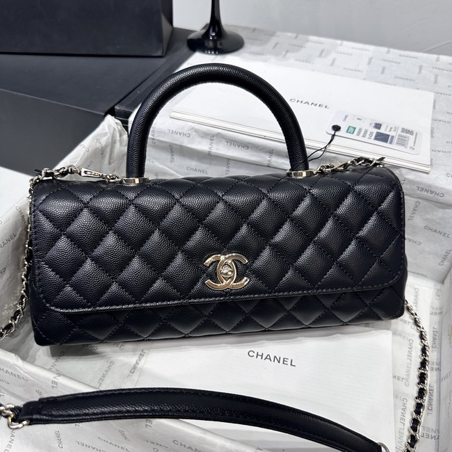 Chanel Maxi Flap Bag With Top Handle AS6091 black