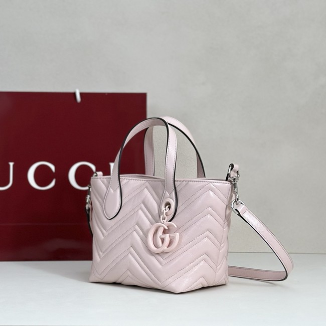 Gucci GG Marmont small tote bag 855391 pink