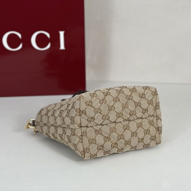 Gucci GG Marmont small tote bag GG canvas 855391 brown