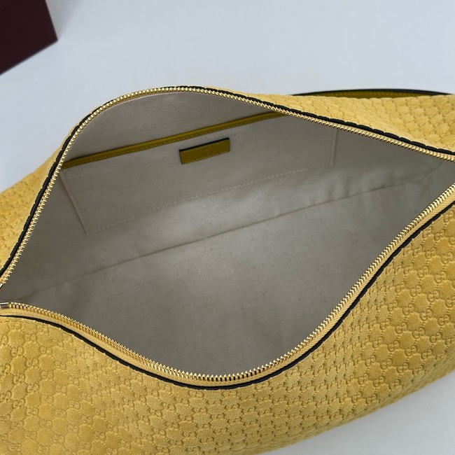 Gucci medium suede shoulder bag 862530 yellow