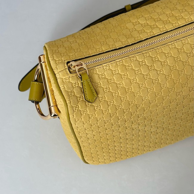 Gucci medium suede shoulder bag 862530 yellow