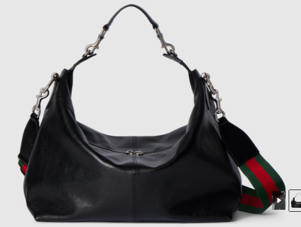 Gucci Brera medium crossbody bag 866938 black  leather