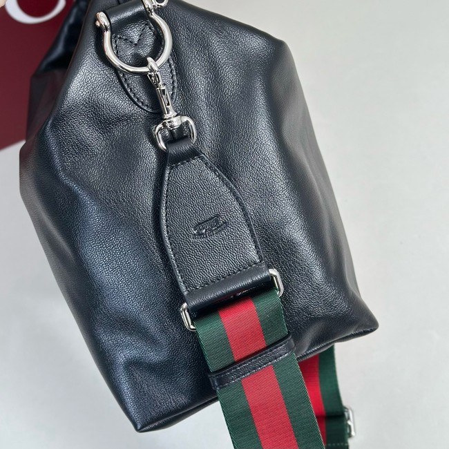 Gucci Brera medium crossbody bag 866938 black  leather