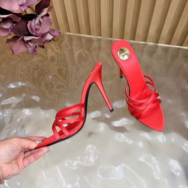 Saint Laurent in satin crepe and rhinestones Heel 9CM 69002-3