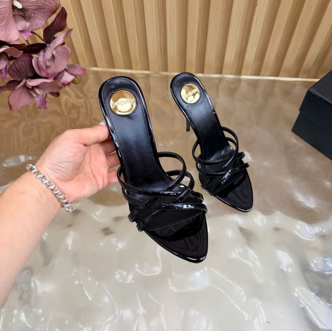 Saint Laurent in satin crepe and rhinestones Heel 9CM 69002-1