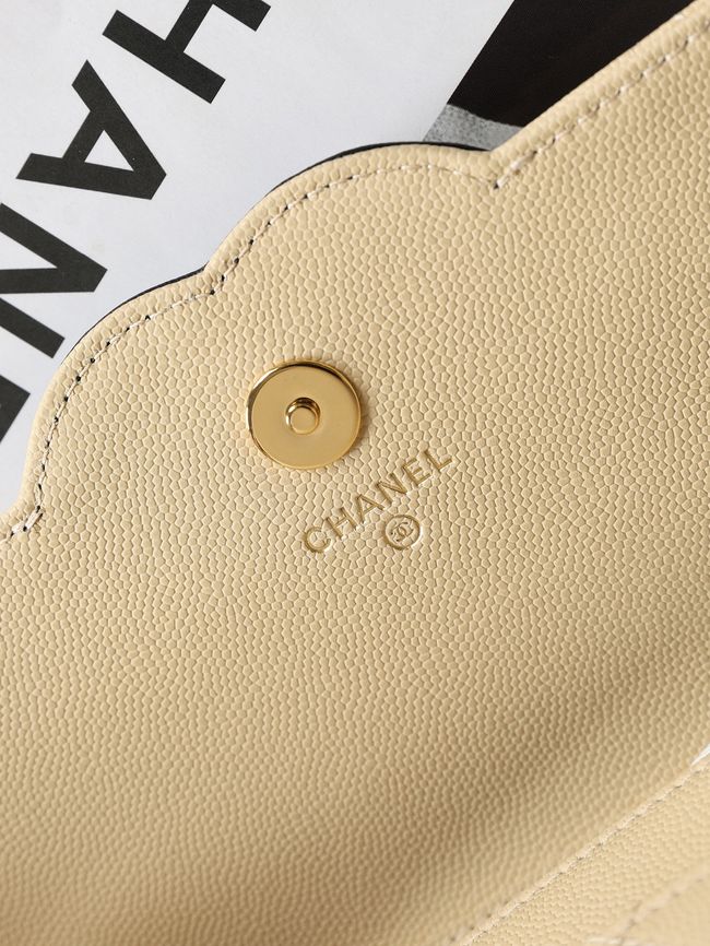 CHANEL Wallet on Chain AP5455 Beige & Black
