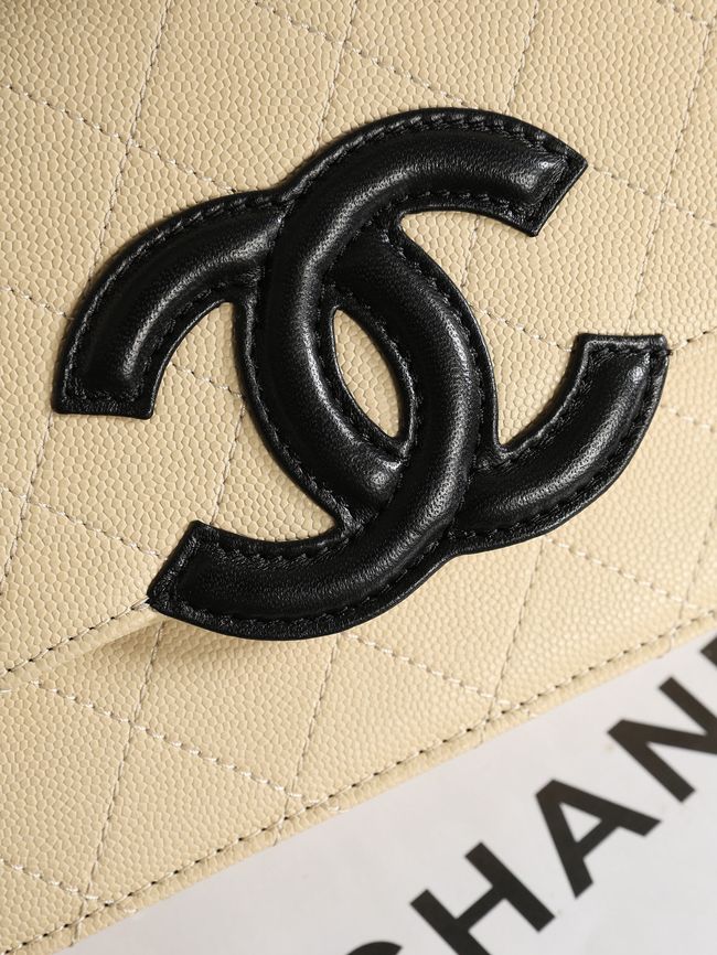 CHANEL Wallet on Chain AP5455 Beige & Black