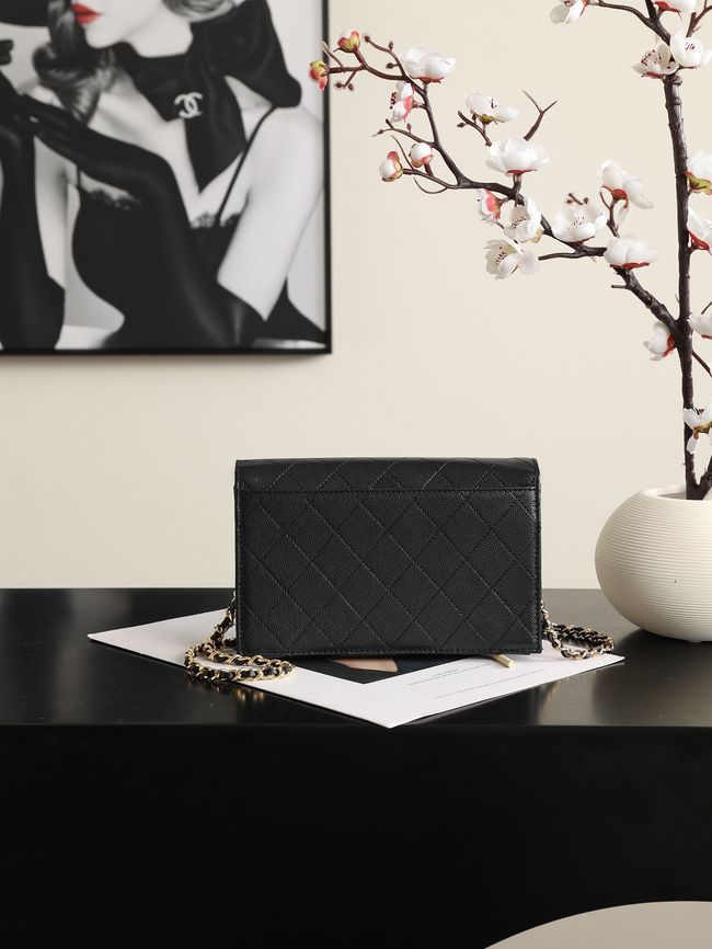 CHANEL Wallet on Chain AP5455 black