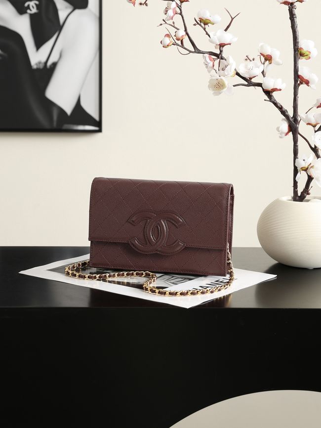 CHANEL Wallet on Chain AP5455 burgundy