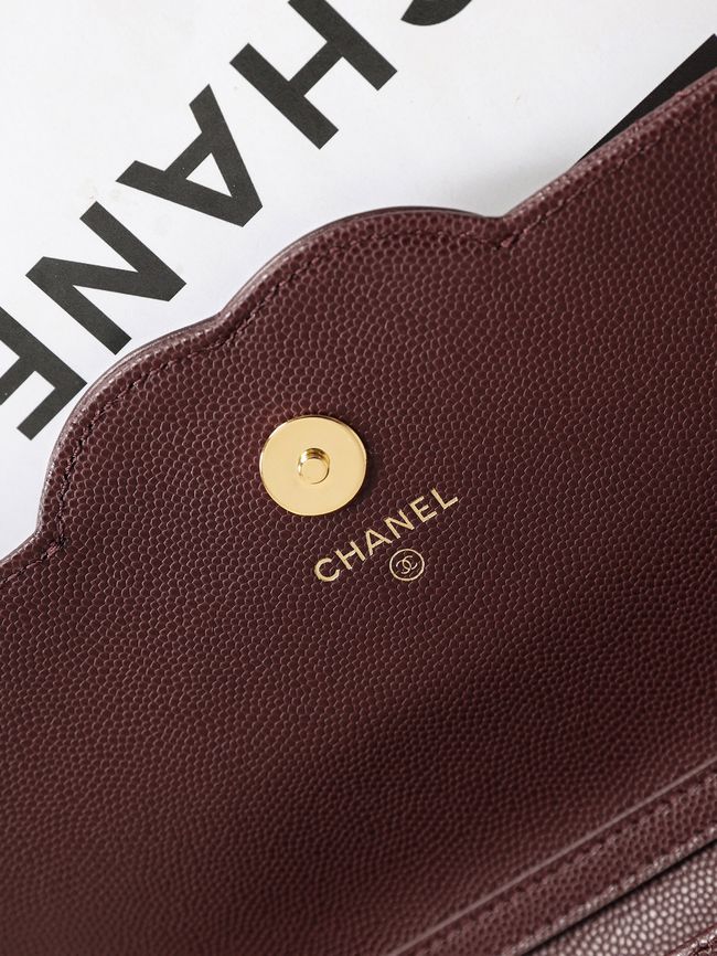 CHANEL Wallet on Chain AP5455 burgundy