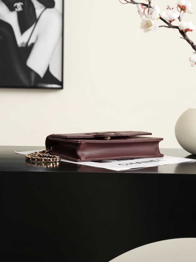 CHANEL Wallet on Chain AP5455 burgundy