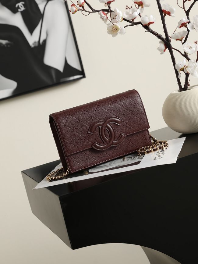 CHANEL Wallet on Chain AP5455 burgundy