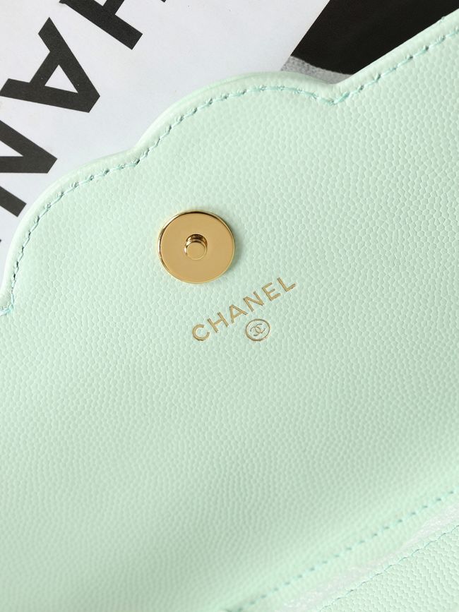 CHANEL Wallet on Chain AP5455 light green