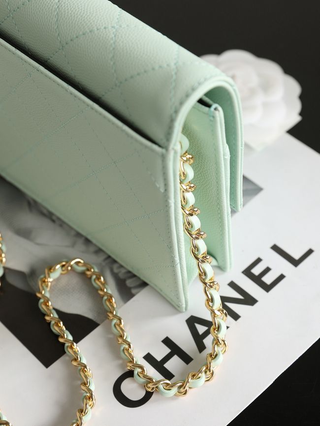 CHANEL Wallet on Chain AP5455 light green