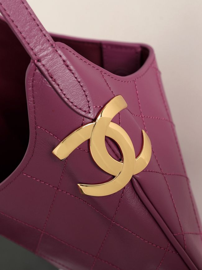 Chanel Calfskin Shoulder Bag AS6478 Burgundy