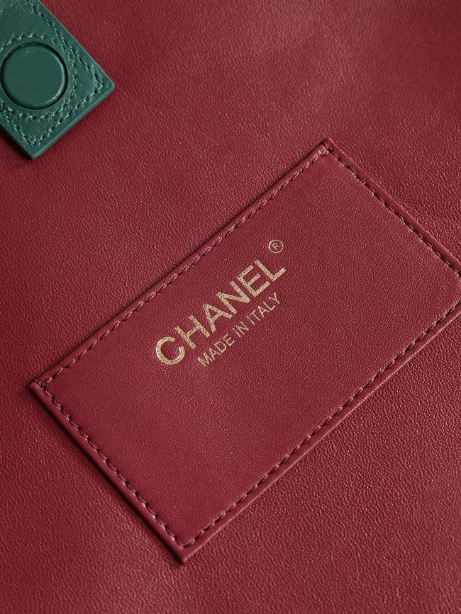 Chanel Calfskin Shoulder Bag AS6478 green