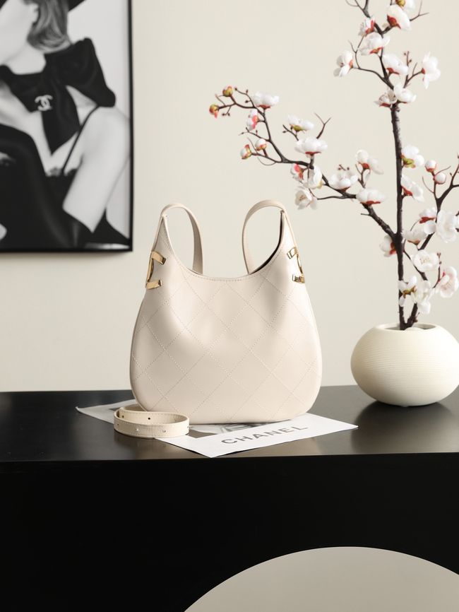 Chanel Calfskin Shoulder Bag AS6479 Ivory Chanel Calfskin Shoulder Bag AS6479 Ivory