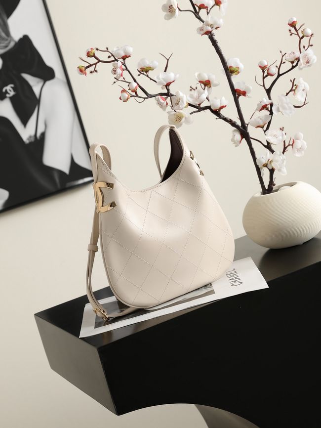 Chanel Calfskin Shoulder Bag AS6479 Ivory Chanel Calfskin Shoulder Bag AS6479 Ivory
