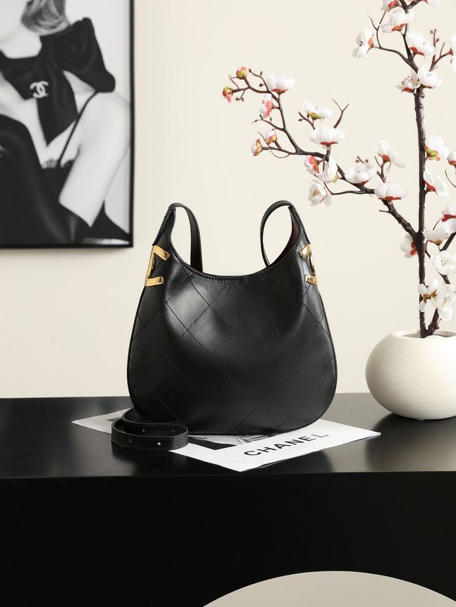 Chanel Calfskin Shoulder Bag AS6479 black