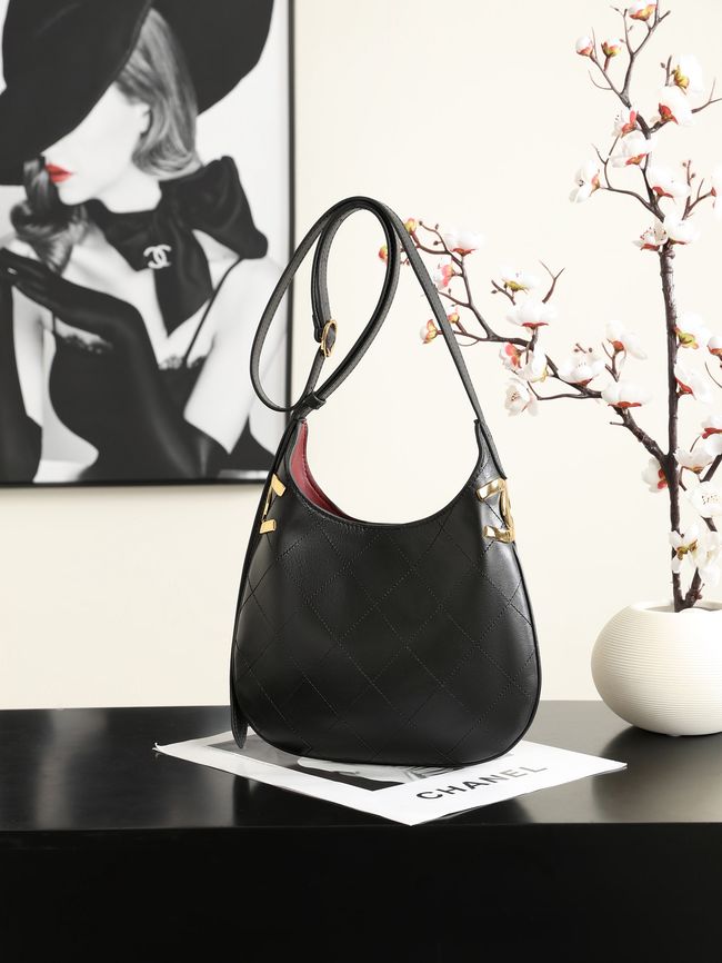 Chanel Calfskin Shoulder Bag AS6479 black