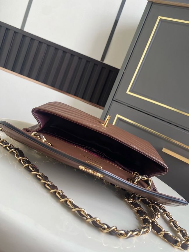 Chanel Flap Bag AS6497 Dark Brown