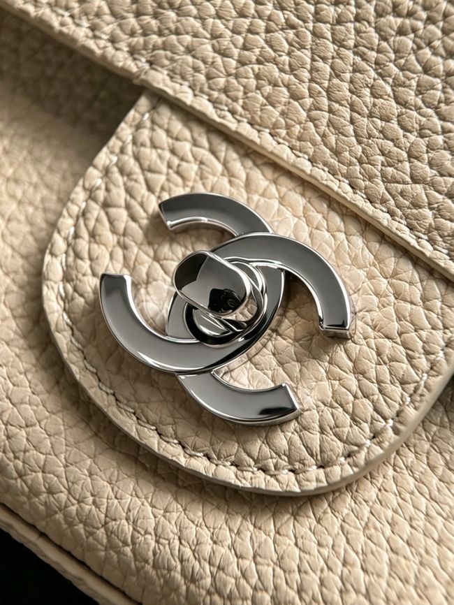 Chanel Mini Flap Bag AS6573 Beige&Silver-Tone Metal Chanel Mini Flap Bag AS6573 Beige&Silver-Tone Metal