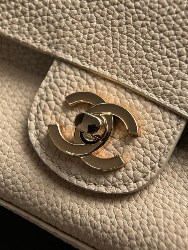 Chanel Mini Flap Bag AS6573 Beige&gold-Tone Metal Chanel Mini Flap Bag AS6573 Beige&gold-Tone Metal