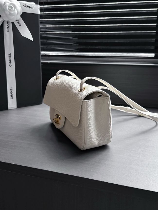 Chanel Mini Flap Bag AS6573 Ivory&gold-Tone Metal Chanel Mini Flap Bag AS6573 Ivory&gold-Tone Metal