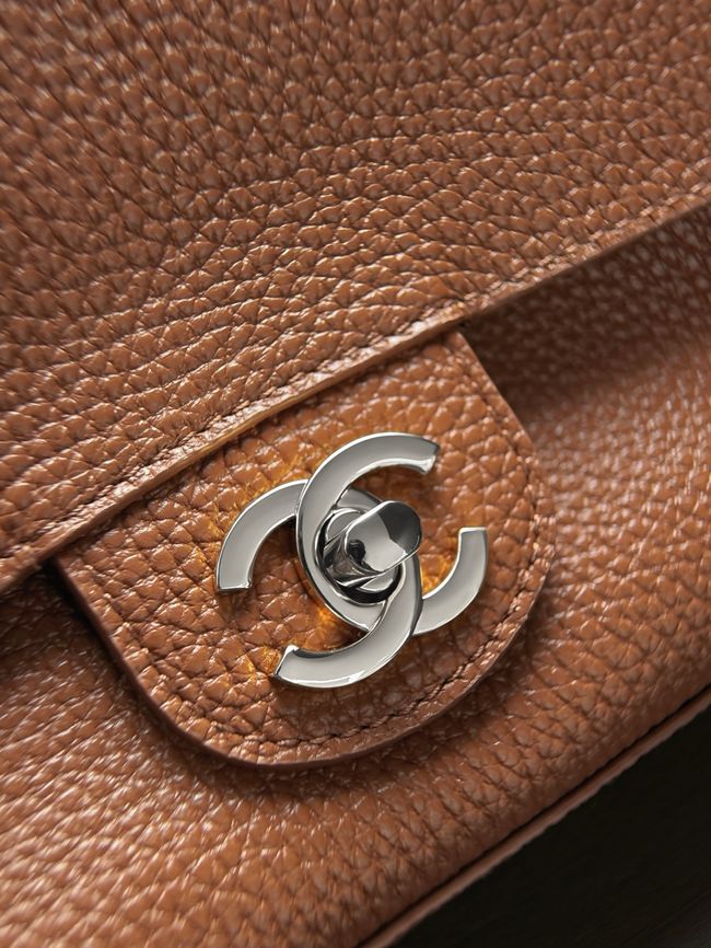 Chanel Mini Flap Bag AS6573 camel&Silver-Tone Metal