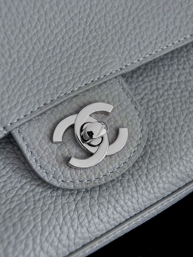 Chanel Mini Flap Bag AS6573 gray&Silver-Tone Metal Chanel Mini Flap Bag AS6573 gray&Silver-Tone Metal