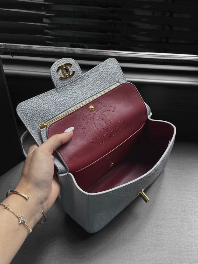 Chanel Mini Flap Bag AS6573 gray&gold-Tone Metal Chanel Mini Flap Bag AS6573 gray&gold-Tone Metal