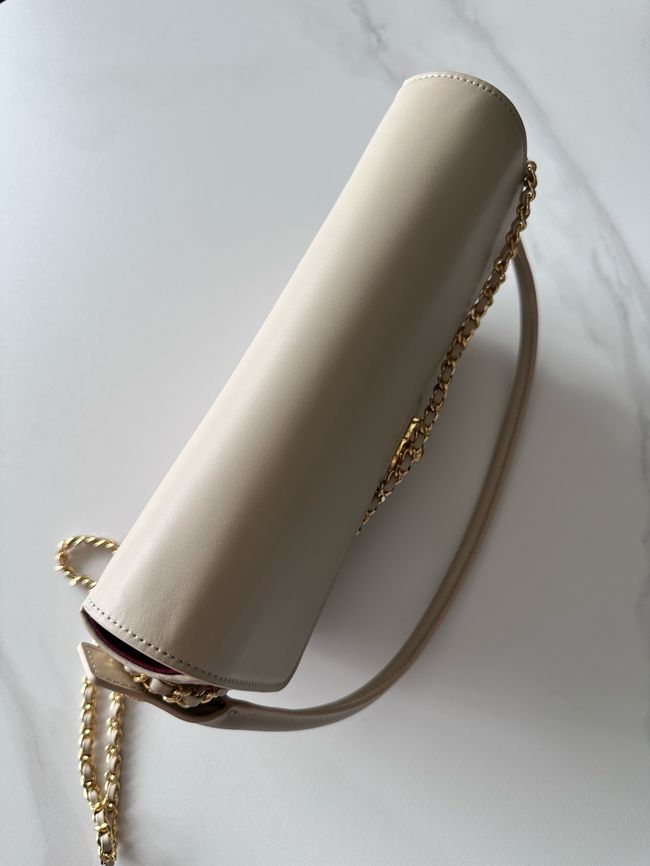 Chanel Mini Flap Bag with Top Handle AS6424 Ivory