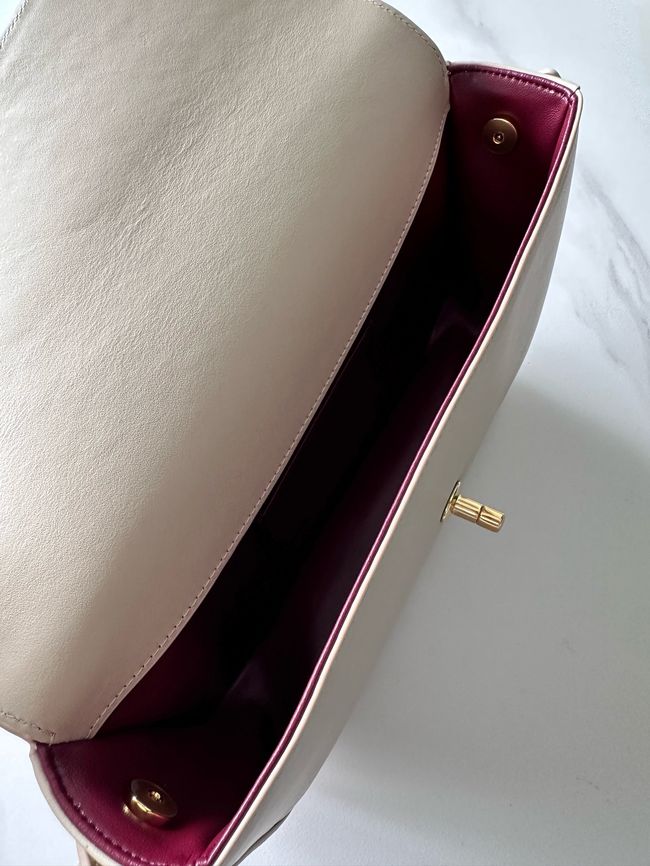 Chanel Mini Flap Bag with Top Handle AS6424 Ivory