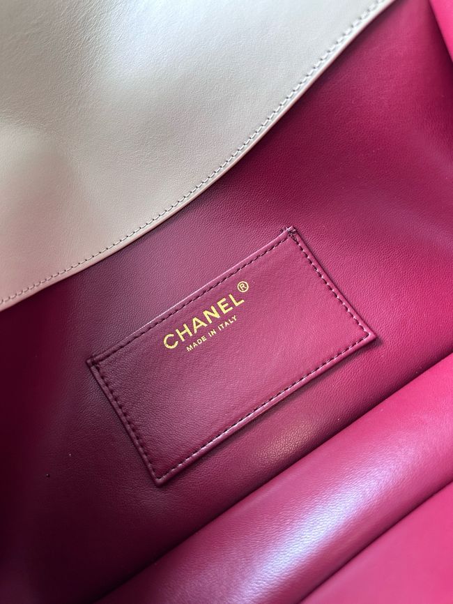 Chanel Mini Flap Bag with Top Handle AS6424 Ivory