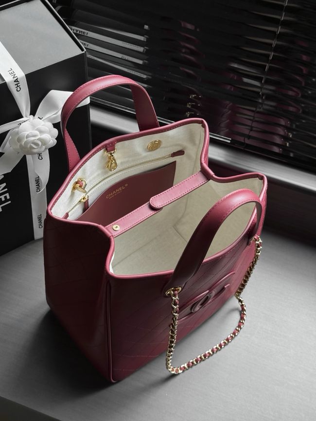 Chanel Small Shopping Bag AS6200 red