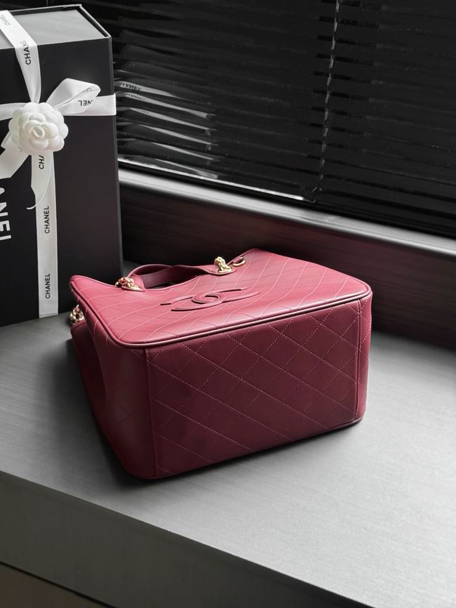 Chanel Small Shopping Bag AS6200 red