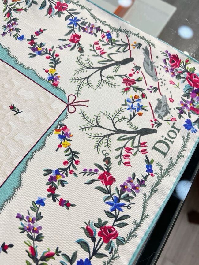 Dior 90 Square Scarf Silk Twill KY200-1