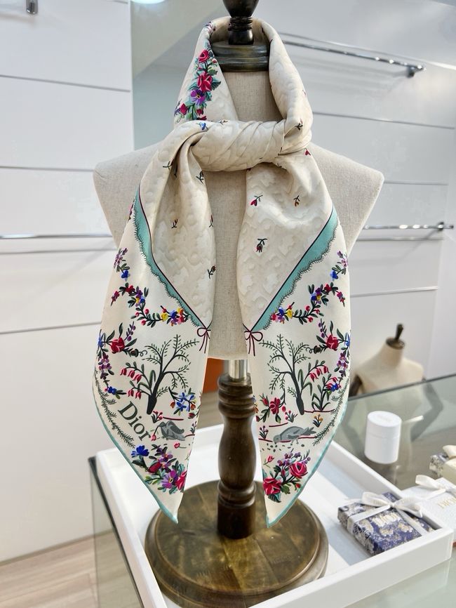 Dior 90 Square Scarf Silk Twill KY200-1