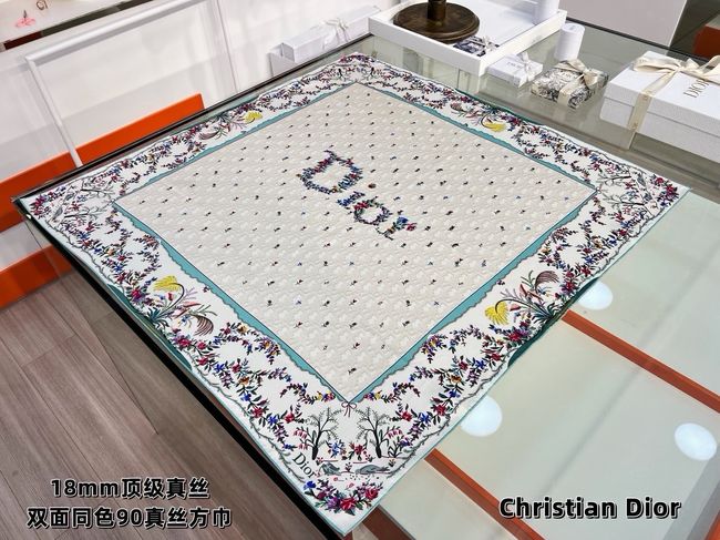 Dior 90 Square Scarf Silk Twill KY200-1