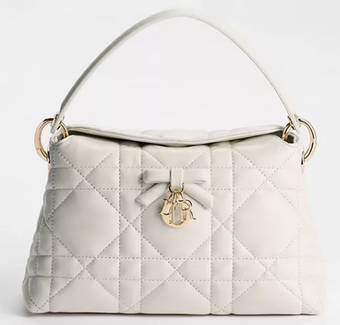 Dior Adiorable Top Handle Mini Bag Macrocannage Lambskin S1713OGY Latte