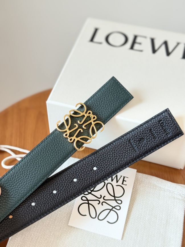 Loewe Cowhide Double-Sided Anagram Belt 35MM 26X03-5