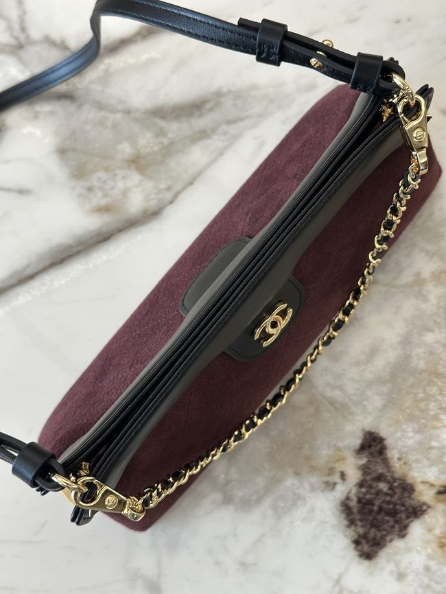 Chanel Clutch with Chain AP5540 Burgundy