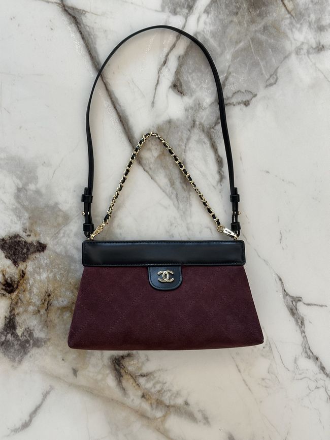 Chanel Clutch with Chain AP5540 Burgundy